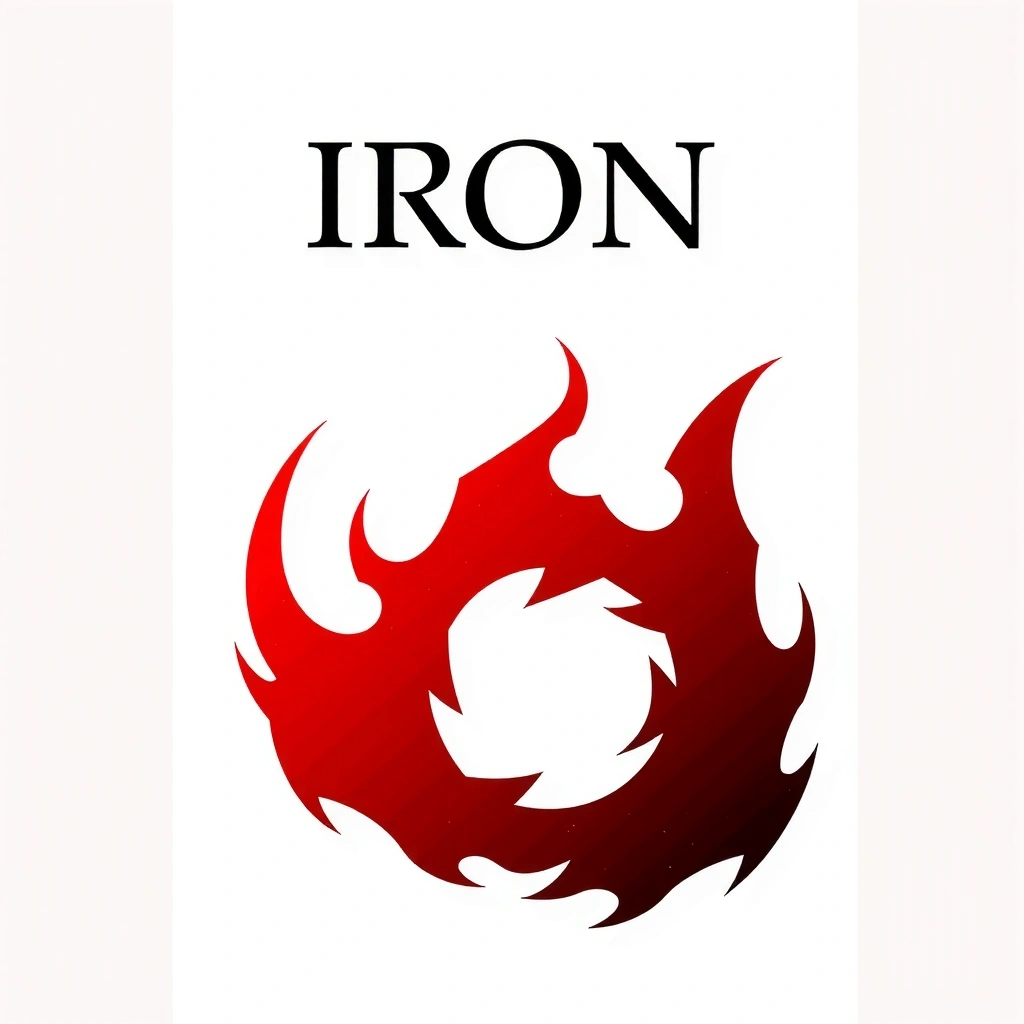 Simbol abstract pentru fier